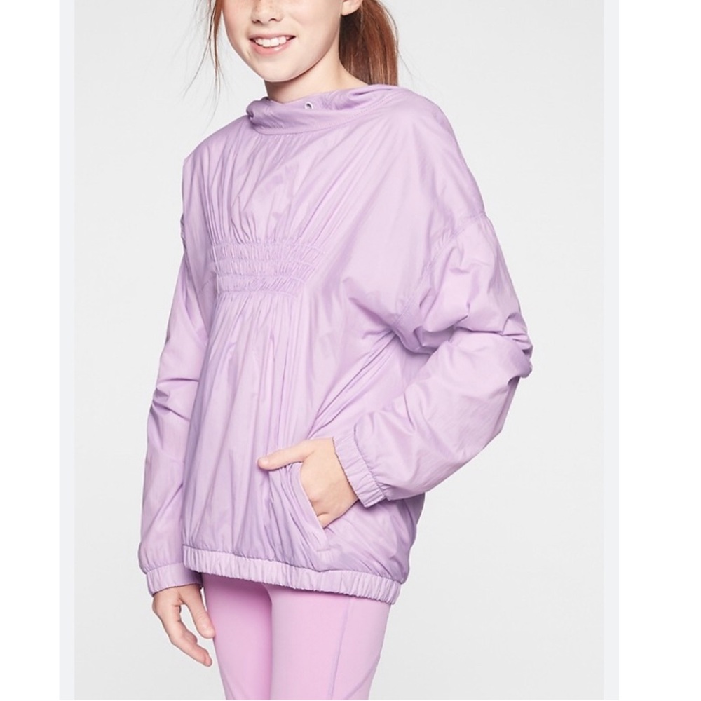 Athleta girl popover anorak L/12 Lilac